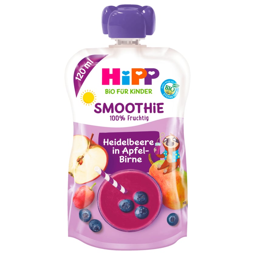 Hipp Smoothie Mix - Sonst Nix Bio Heidelbeere in Apfel-Birne 120ml